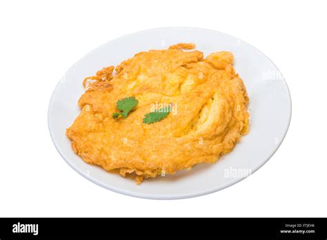 Omelette With Crab Meat Stock Photo Alamy