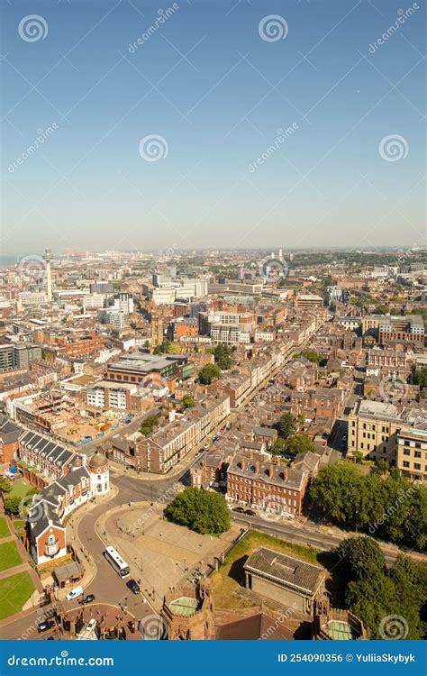 View of Liverpool from the Cathedral Tower Stock Photo - Image of place ...