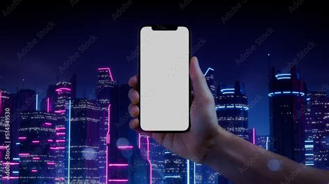 Smartphone Template. Futuristic Design. Stock Illustration | Adobe Stock