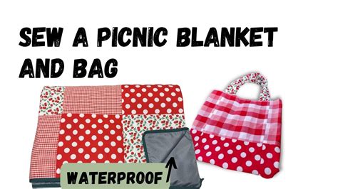 Sewing a Picnic Blanket & Bag - YouTube