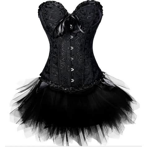 S Xxl Women Steampunk Corsets Dress Vintage Bustier Top Gothic Overbust