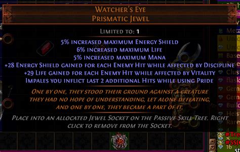 Es Life On Hit Impale Watcher S Eye Ssf Build Suggestions R