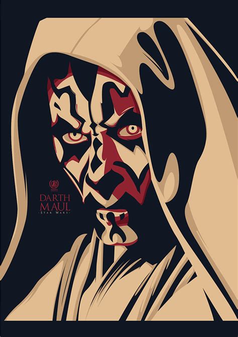 Darth Maul Vector Portrait Behance