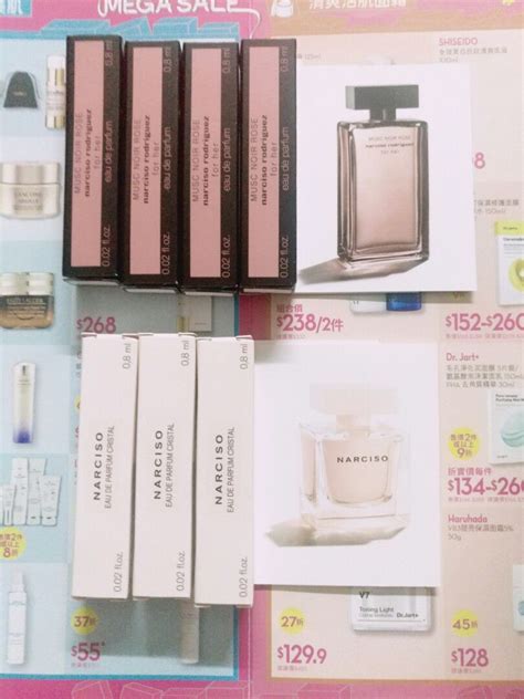 Narcisco Rodriguez for her musc nude forever pure musc cristal musc noir rose 美容個人護理 健康及美容