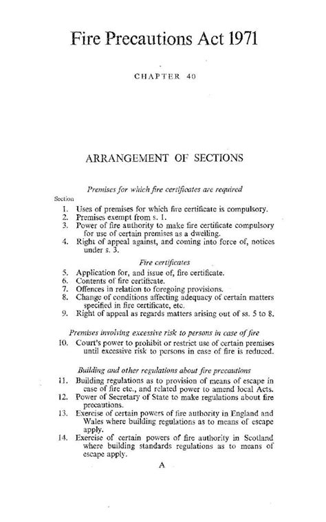 Pdf Fire Precautions Act 1971 Uk · Fire Precautions