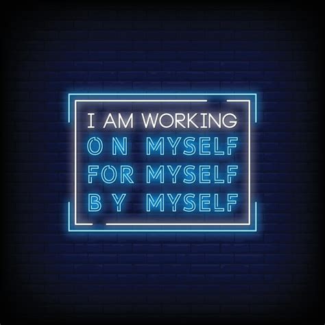 I Am Working Neon Signs Style Text Vector 2040484 Vector Art At Vecteezy