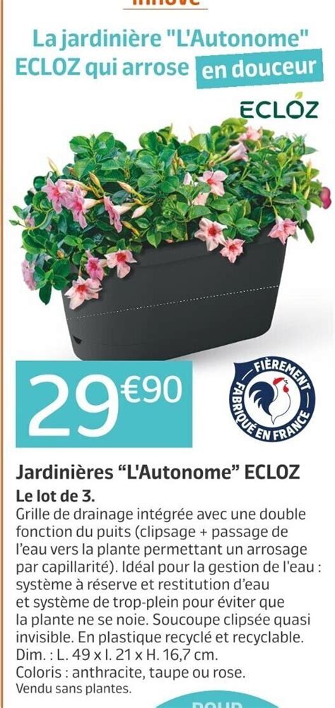 Promo Jardini Re L Autonome Ecloz Chez Jardiland