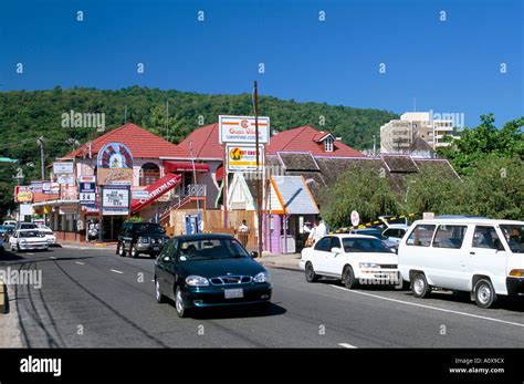 Main Street Ocho Rios Jamaica West Indies Central America Stock Photo