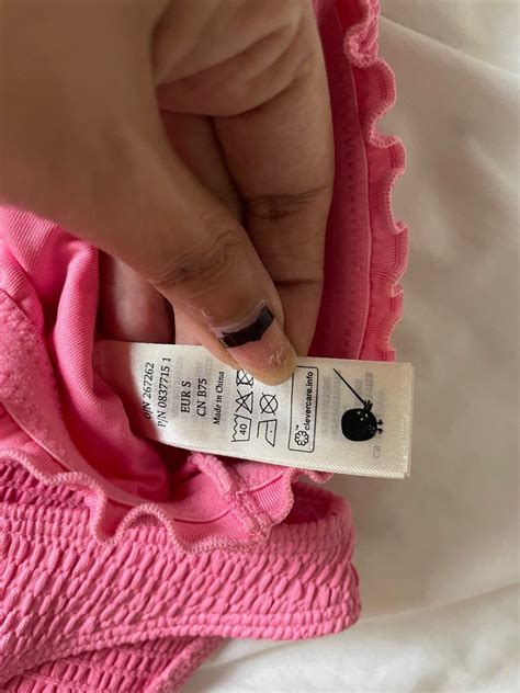 Monki Pink Swimsuit Bikini Women S Fashion Swimwear Bikinis Swimsuits On Carousell