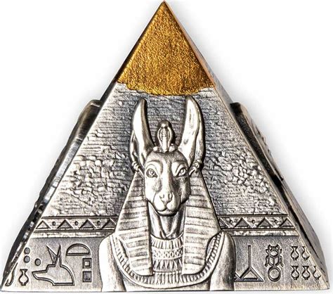 FAMOUS PYRAMID OF KHAFRE 5 Oz Silver Coin 250 Francs Djibouti 2021