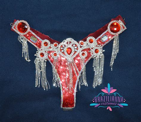 Samba Bra Bikini Set With Necklace Crystals Orientale Belly Dance Carnival Samba Costume