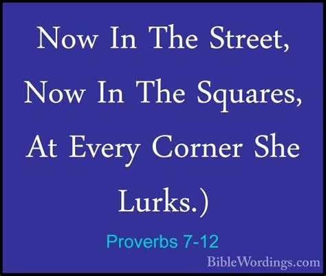 Proverbs 7 - Holy Bible English - BibleWordings.com