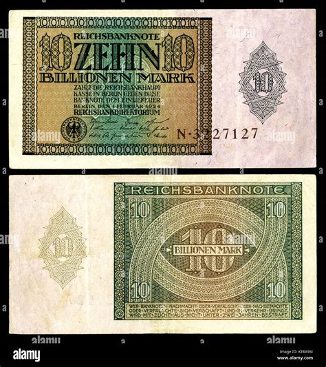 GER 137 Reichsbanknote 10 Trillion Mark 1924 Stock Photo Alamy