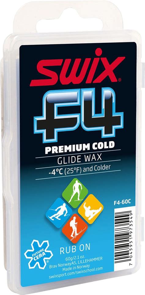 Swix F4 Cold Performance Glide Wax 60g Mec