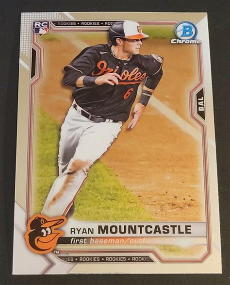 Bowman Chrome Ryan Mountcastle Rookie Card Rc Orioles Ebay