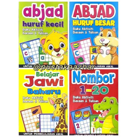 Buku Aktiviti Bacaan And Tulisan Untuk Pembelajaran Awal 4 Pilihan