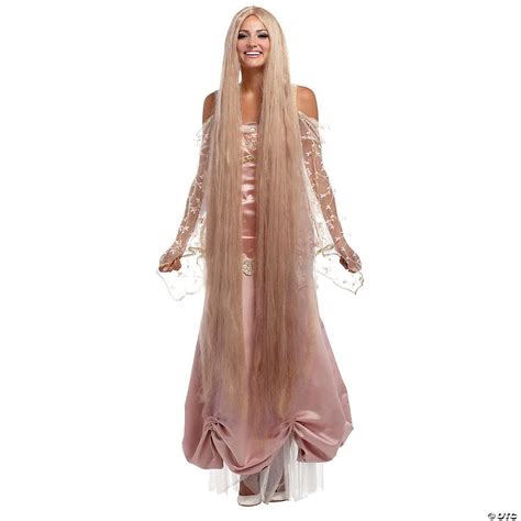 Adults Blonde Straight Extra Long Wig Oriental Trading