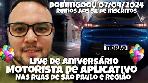 Live De Anivers Rio Motorista De App Nas Ruas De S O Paulo E Regi O