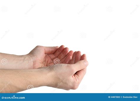 Hands Holding Invisible Object Stock Photos Image