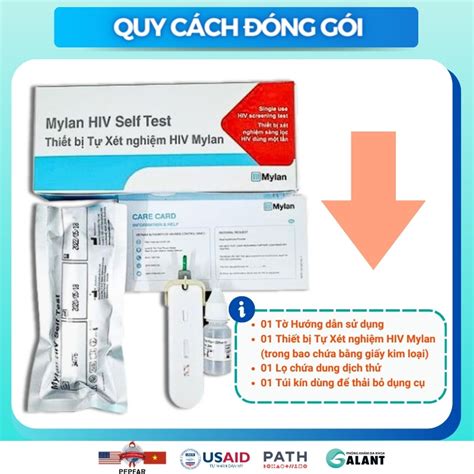 MYLAN HIV SELF TEST QUE XÉT NGHIỆM HIV TẠI NHÀ