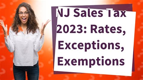 What Is NJ Sales Tax 2023 YouTube