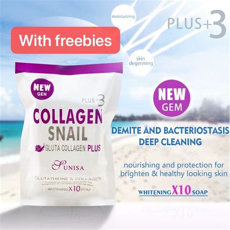 Thailand Collagen Snail White Gluta Vitamin E Soap Whitening Collagen