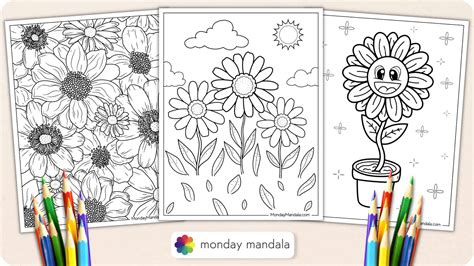 Girl Scout Daisy Flower Garden Coloring Pages Best Flower Site