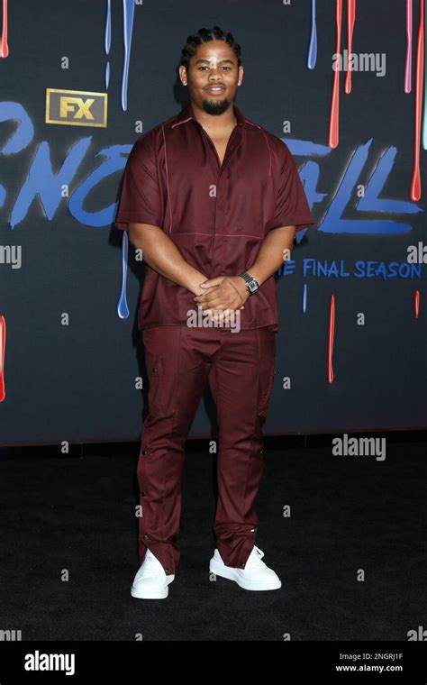 Los Angeles Feb Isaiah John At The Snowfall Series Six Premiere