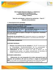 Guía de actividades y rúbrica de evaluación Fase 5 Solución docx