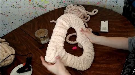 Easy Diy Yarn Wrapped Heart Wreath In 2024 Diy Yarn Wreath Tutorial