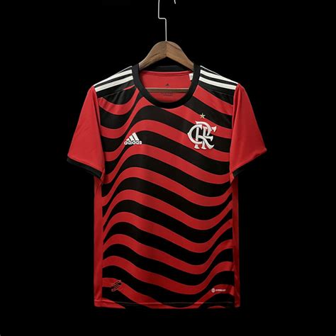 Camisa Flamengo Iii Torcedor Adidas Masculina Preto Vermelho