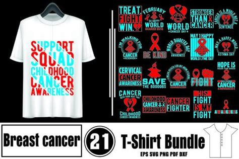 Breast Cancer T Shirt Bundle Design Graphic By Graphixee Creative Fabrica