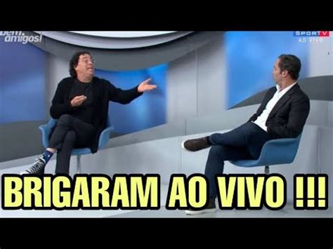 Casagrande E Caio Ribeiro Brigam Ao Vivo Youtube