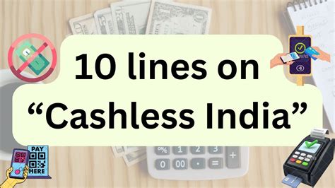 Lines On Cashless India In English Lines Essay On Cashless