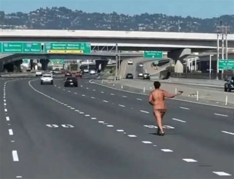 Naked Woman Opens Fire While Running Down One Of Busiest Bridges