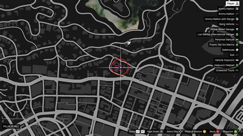 GTA 5 Garage Map