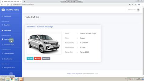 Aplikasi Rental Mobil Berbasis Web Homecare