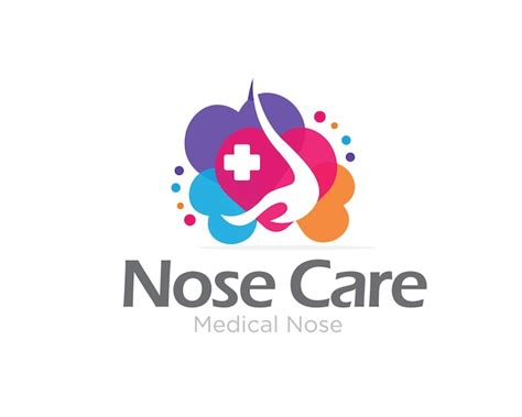 Premium Vector Happy Nose Care Logo Designs For Medical And Clinic