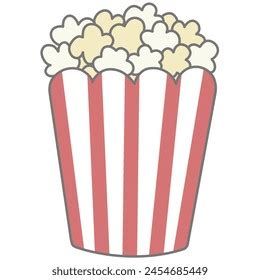 Cartoon Doodle Cinema Popcorn Stock Vector Royalty Free 1174758376