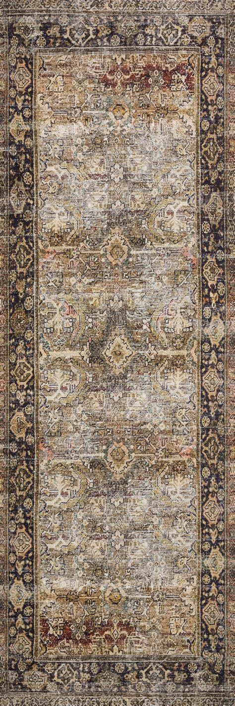 Loloi Ii Layla Printed Oriental Distressed Olive Charcoal Area Rug