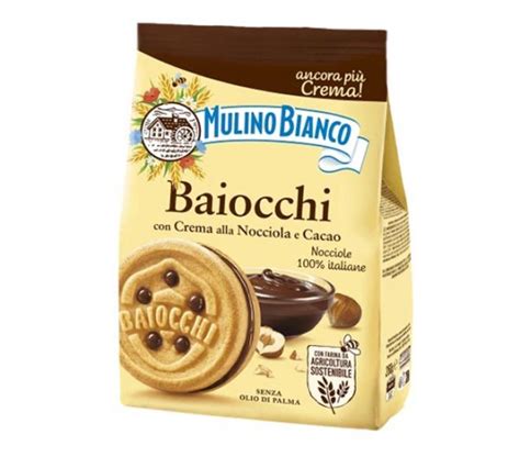 MULINO BIANCO Choco Baiocchi Biscuits With Hazelnut Cocoa 260g