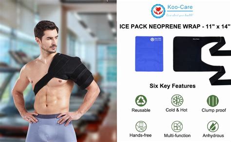 Amazon Koo Care Large Flexible Gel Ice Pack Neoprene Wrap With