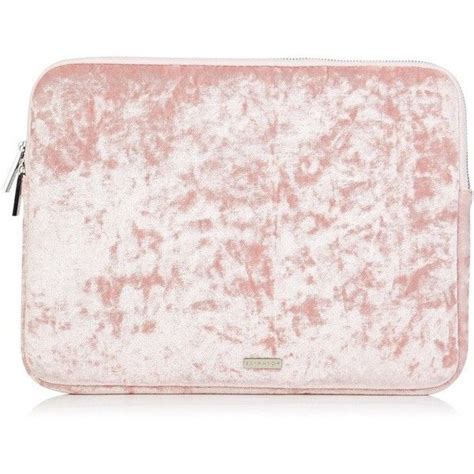 Pink Crushed Velvet 13" Laptop Case liked on Polyvore featuring ...