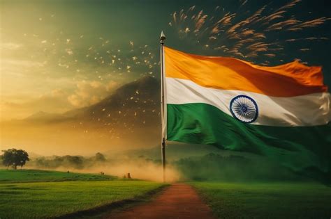 The Indian National Flag Tiranga Premium Ai Generated Image