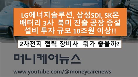 2차전지 장비 협력사 한번의 기회가 온다 Ira시작으로 북미공장 증설 마무리에는 장비 수주가 이루어진다