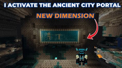 Activating The Ancient City Portal Using Hert Of The Deep Minecraft Youtube