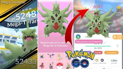 Registro Mega Tyranitar Con 6000pc La Mega Mas Bestia MÁs Reto En