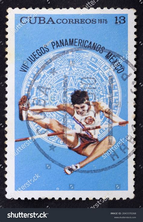 Republic Cuba Circa 1975 Postage Stamp Stock Photo 2043370268