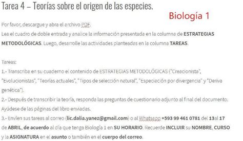 PDF Biología 1 2020 4 6 1 Qué diferencias existen entre la