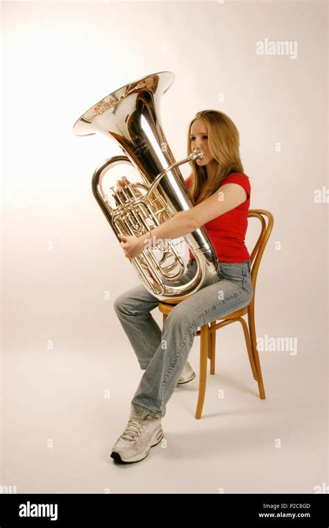 Girl Playing Tuba Hi Res Stock Photography And Images Alamy